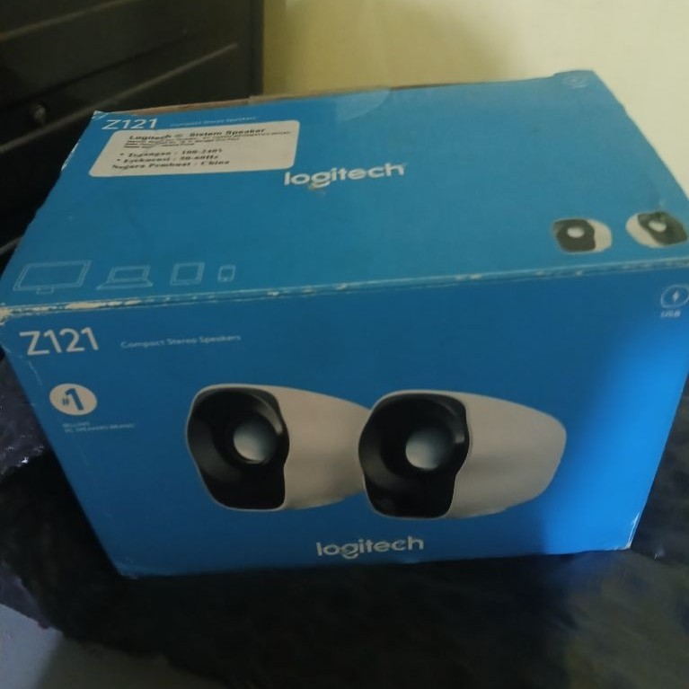 Speaker Logitech Z121 Portable Compact USB