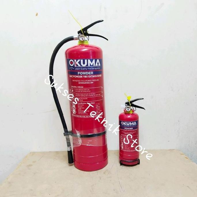 Okuma 01P Powder 1Kg Alat Pemadam Api / Tabung Apar Kebakaran Satu Set