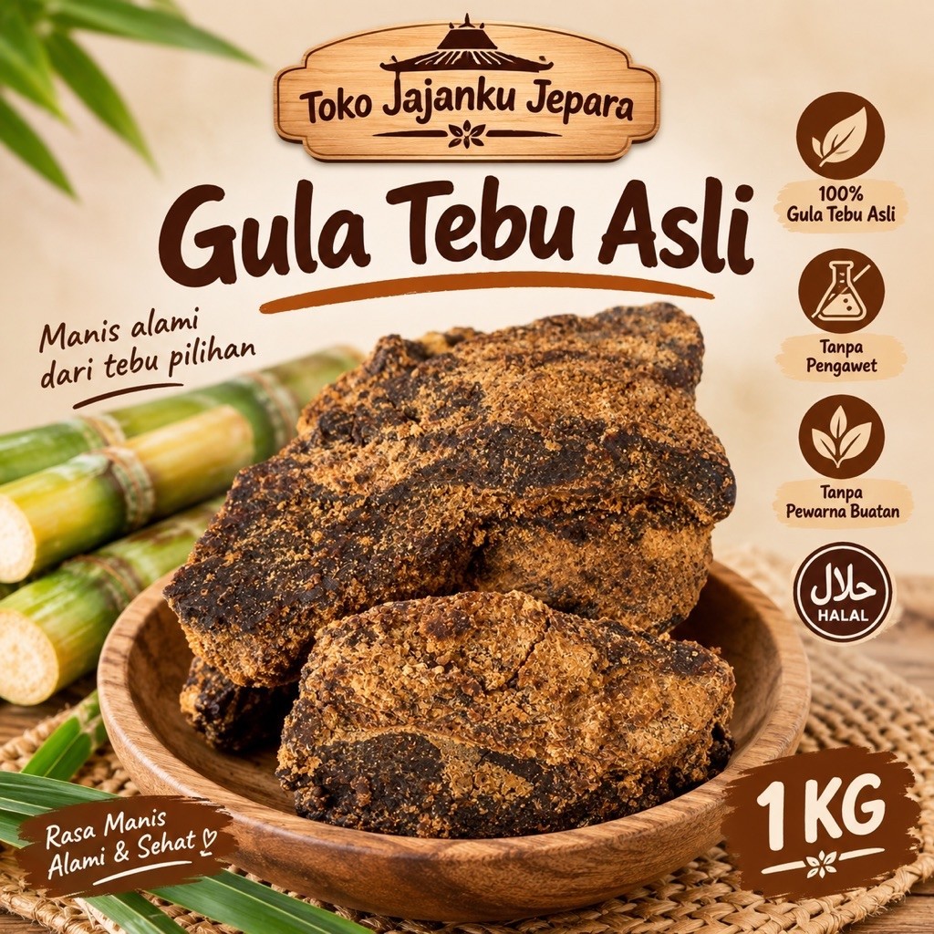 Gula hitam tetes tebu/ molasses/ molase kering/ padat/ brownsugar cane/ jaggery/ gula tebu/ gula hit