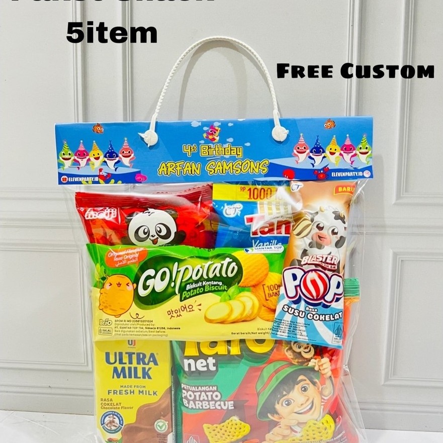 Paket snack ulang tahun anak/souvenir ulang tahun anak /hampers ulang tahun anak