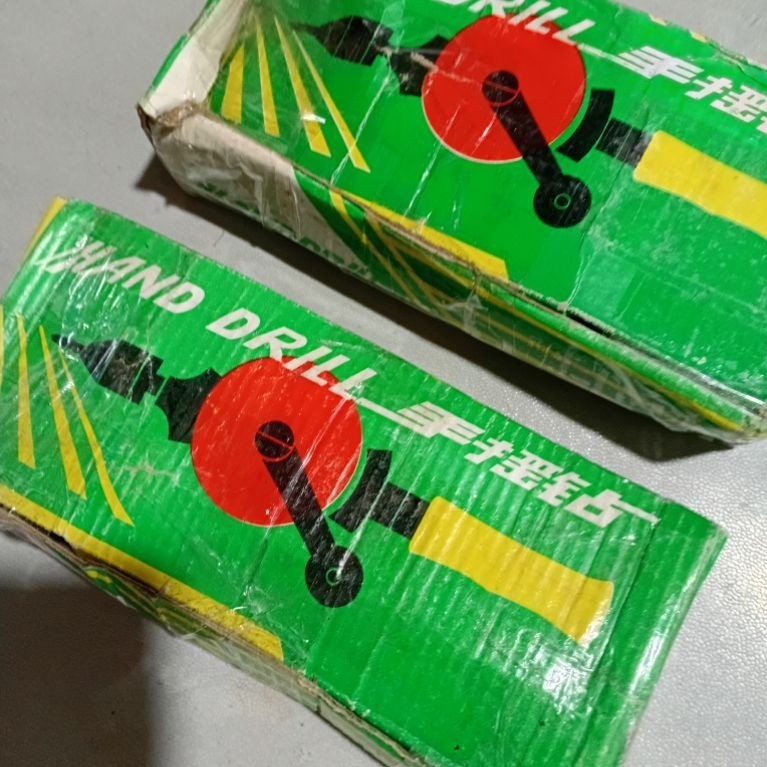 Bor Tangan Manual 3/8" Gagang Kayu / Manual Hand Drill Bor Kayu Manual Mesin Bor Tangan Manual 3/8"