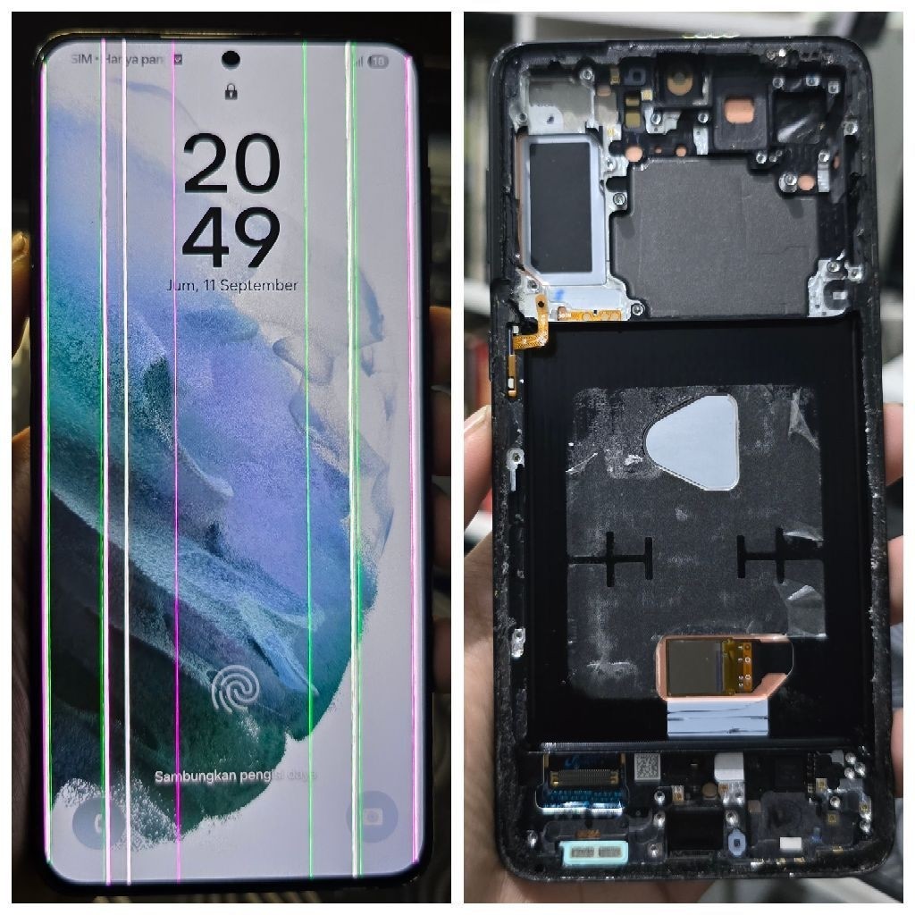 Lcd copotan Samsung S21 plus original