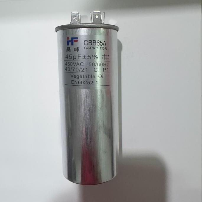 Pilihan - Garansi Ready Cbb65 45Uf Kapasitor Cbb65 Cbb65A Ac Kulkas Genset Capasitor Bulat Socket Pi