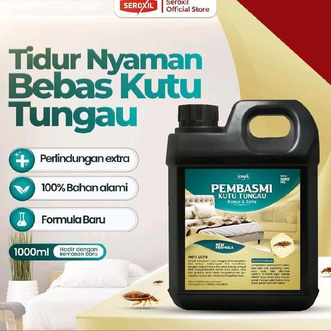TERBARU Seroxil Anti Tungau SC 1000 ml Pengendali Kutu Kasur Sofa Gudang - Merek Seroxil Anti Kutu T