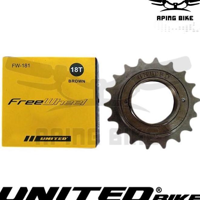 Freewheel United 18T Fw-181 Gear Belakang Gir Sepeda Bmx Mini Mtb Seli
