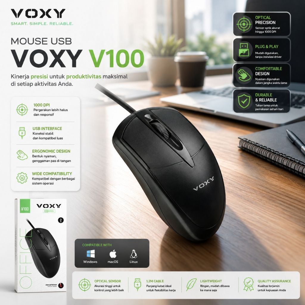 MOUSE USB MURAH VOXY / BRAND ACER ASUS LENOVOO HP