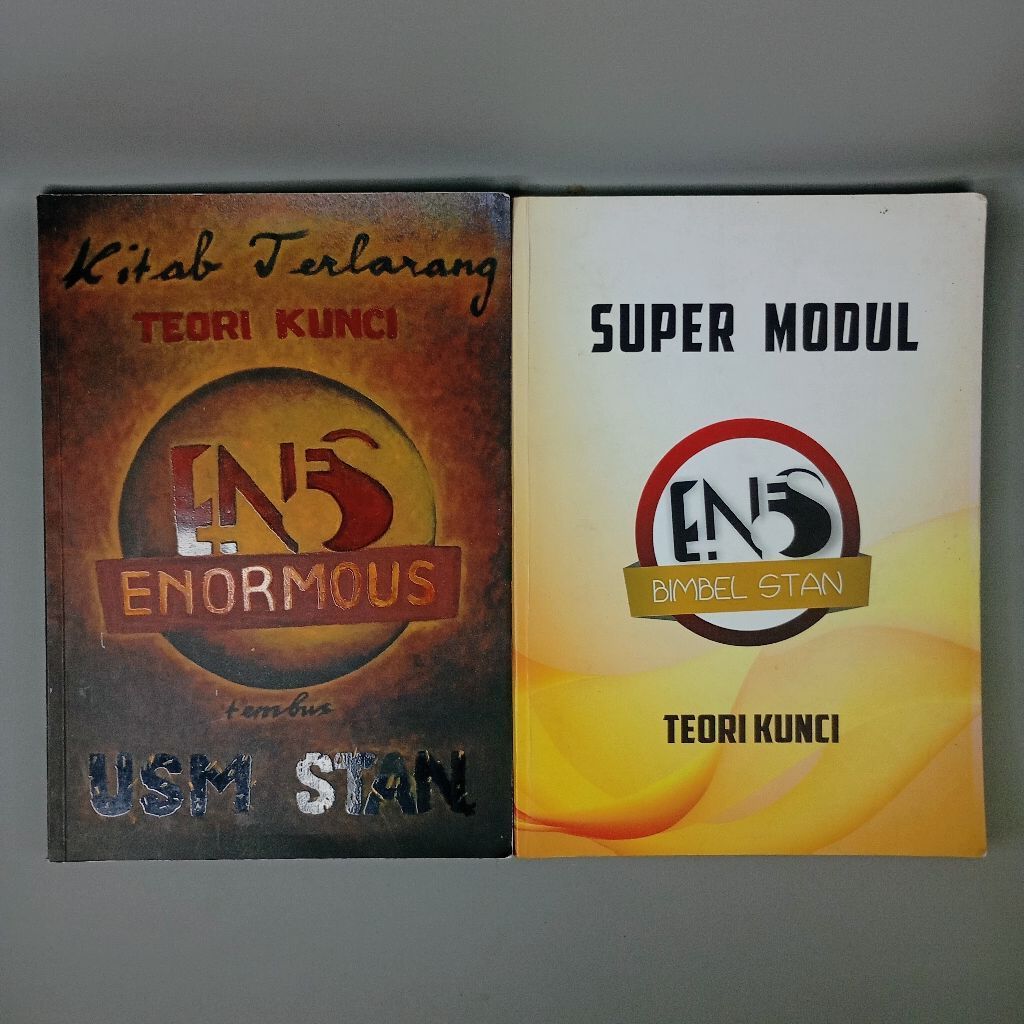 Buku Super Modul Kitab Terlarang Teori Kunci ENS Enormous Bimbel STAN Tembus USM STAN