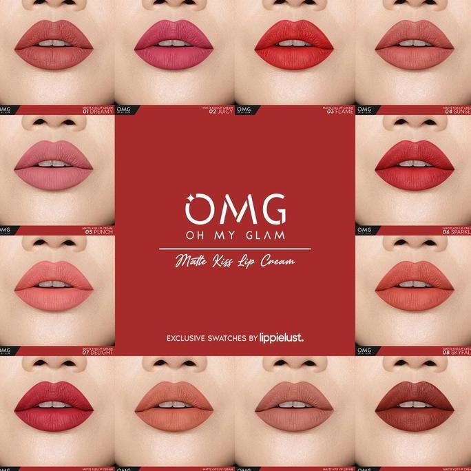 Rose- Omg Oh My Glam Matte Kiss Lip Cream/Omg Coffee Edition Lip Cream