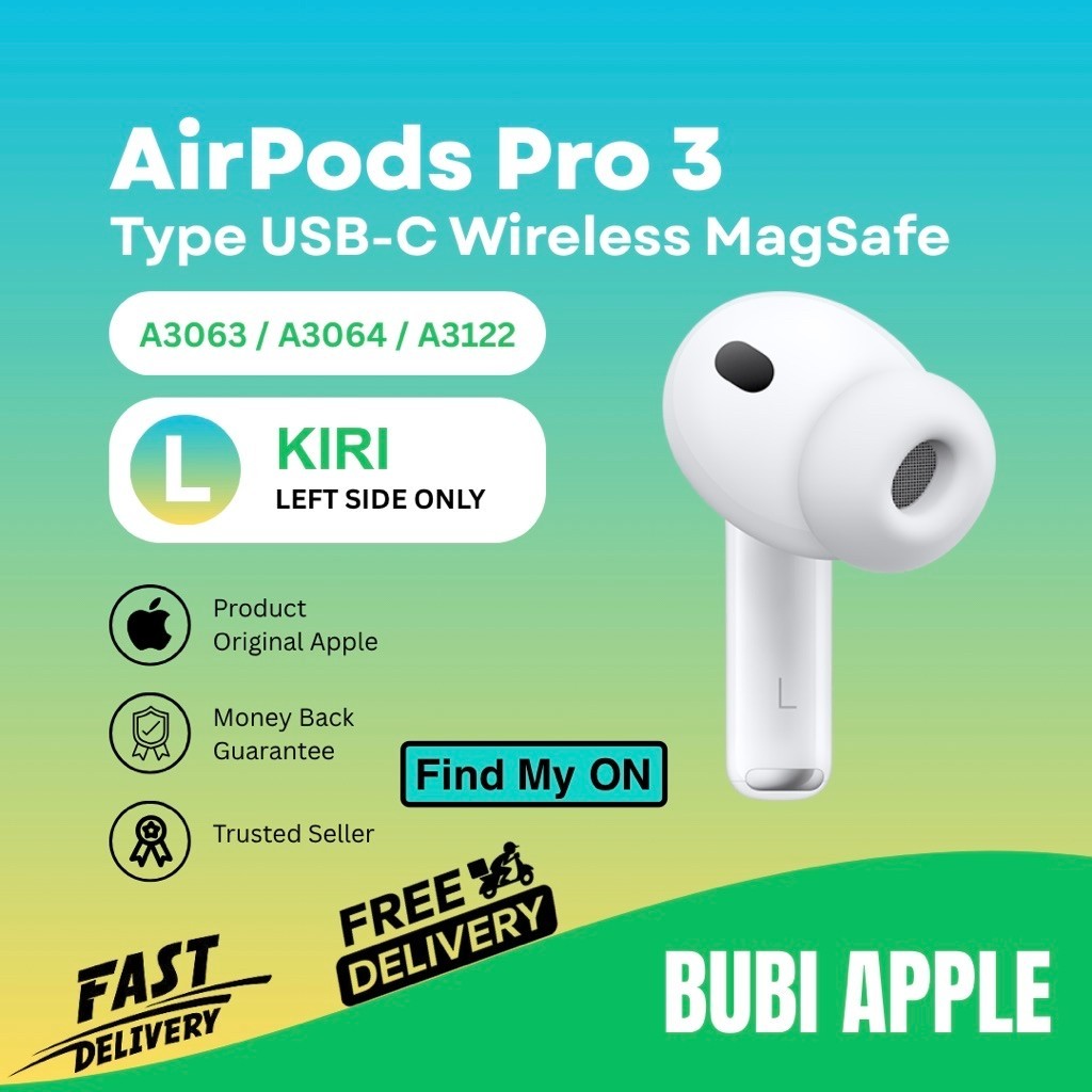 AirPods Pro Gen 3 sebelah kiri / left only earpiece original