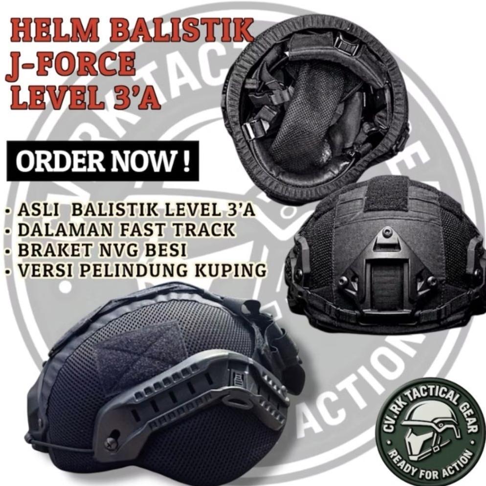 HELM BALISTIK LEVEL IIIA ORIGINAL - Helm Anti Peluru Asli - TNI POLRI BRIMOB KOPASSUS KOPASKA - Perl