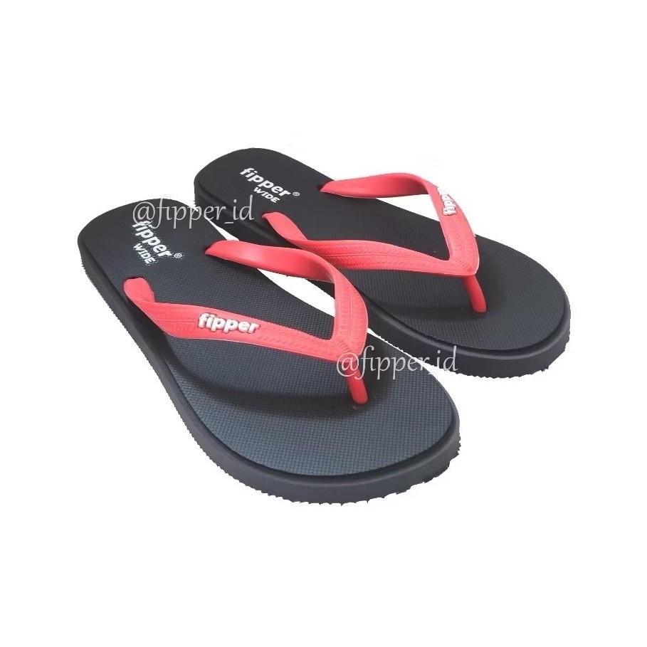 Fipper Wide Original for Man/Woman-Grey/Black/Red