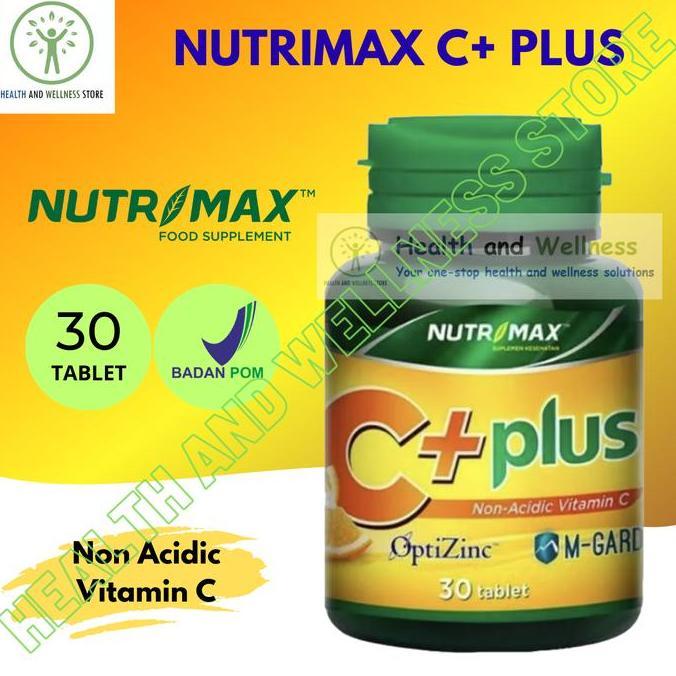 Max- Nutrimax C+ Plus 30 Tablet Vitamin C 500 Mg Zinc Suplementasi