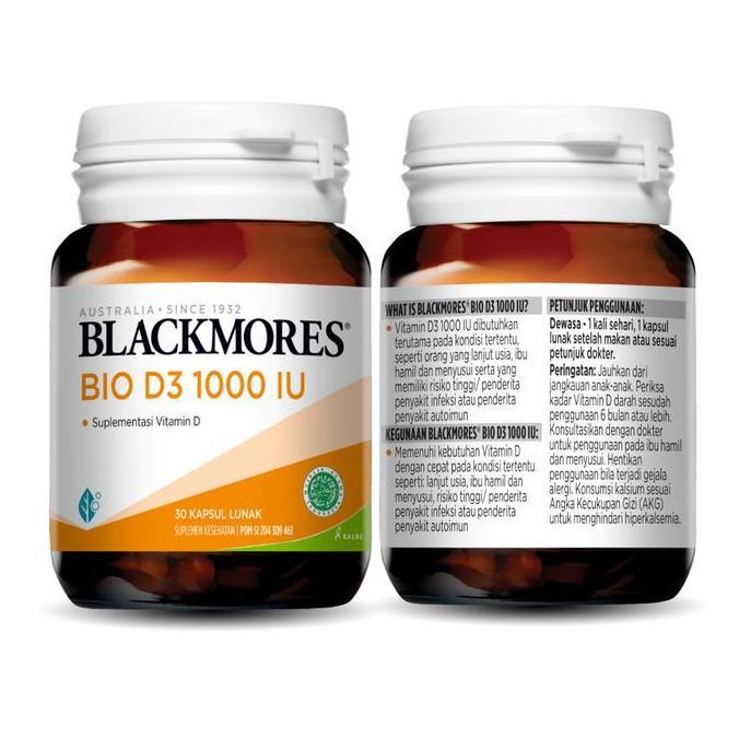 Max- Blackmores Bio D3 1000 Iu 30 Tablet Vitamin D3 1000 Iu D3 Blackmores