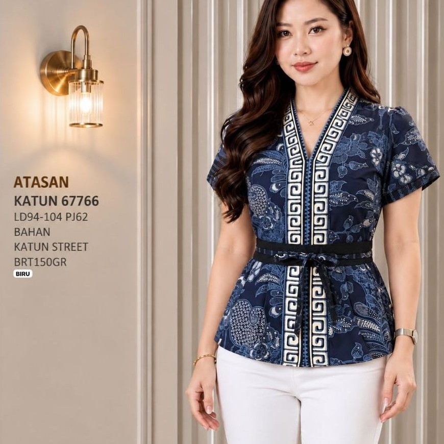 [Fz] ATASAN BATIK LENGAN PENDEK