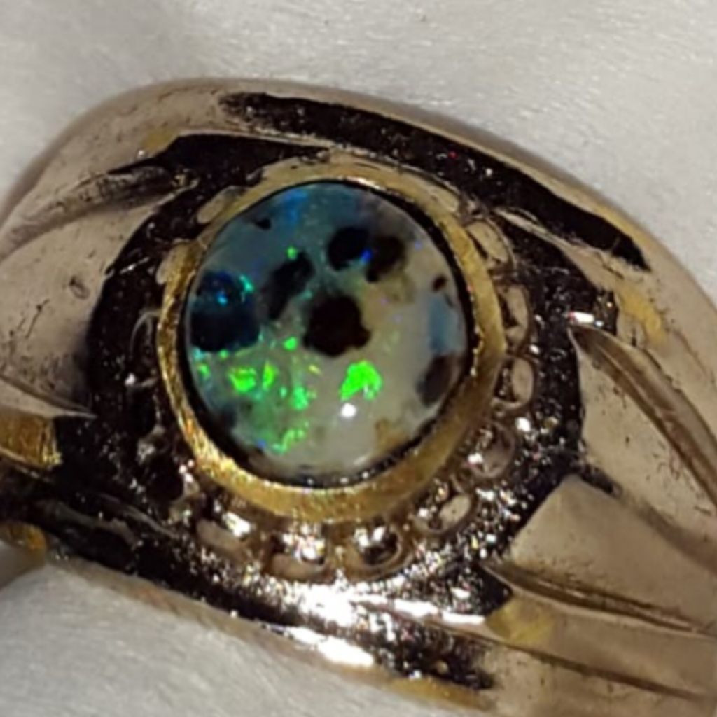Batu Kalimaya Milky Banten Asli Natural Cincin