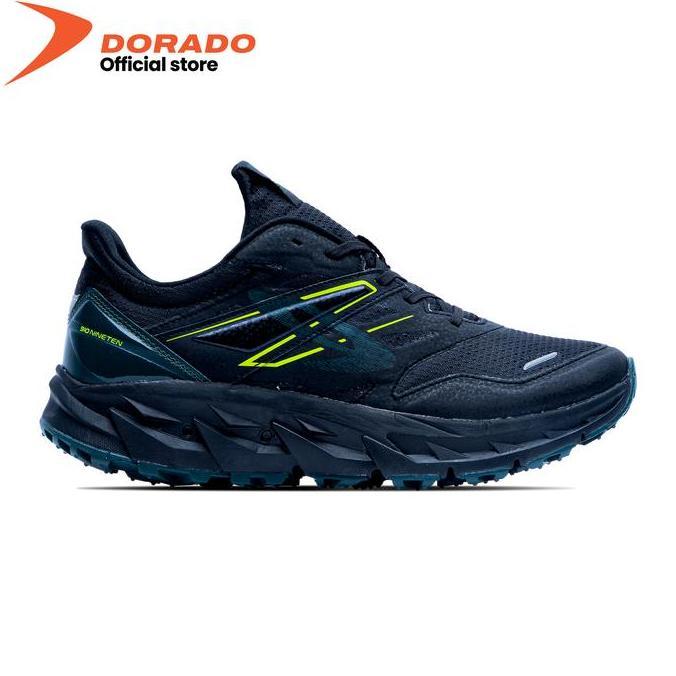 Sepatu 910 Nineten Yuza Evo - Hitam/Hijau-Tua/Jingga (Trail Running)
