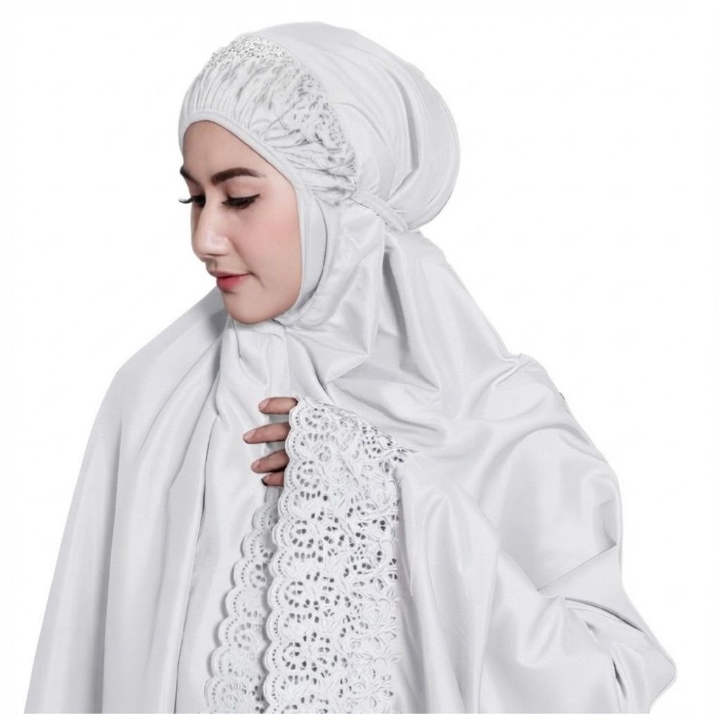 Mukena Khadijah Dewasa Jumbo Mukenah Katun Adem Lembut