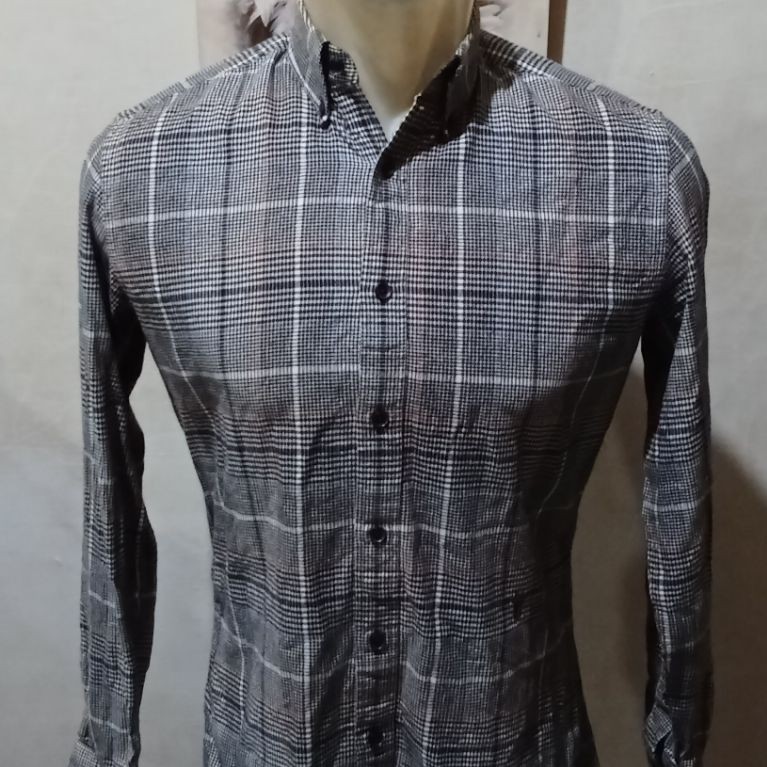 Kemeja Panjang Cotton Tebal Cowok St Dupont Size M