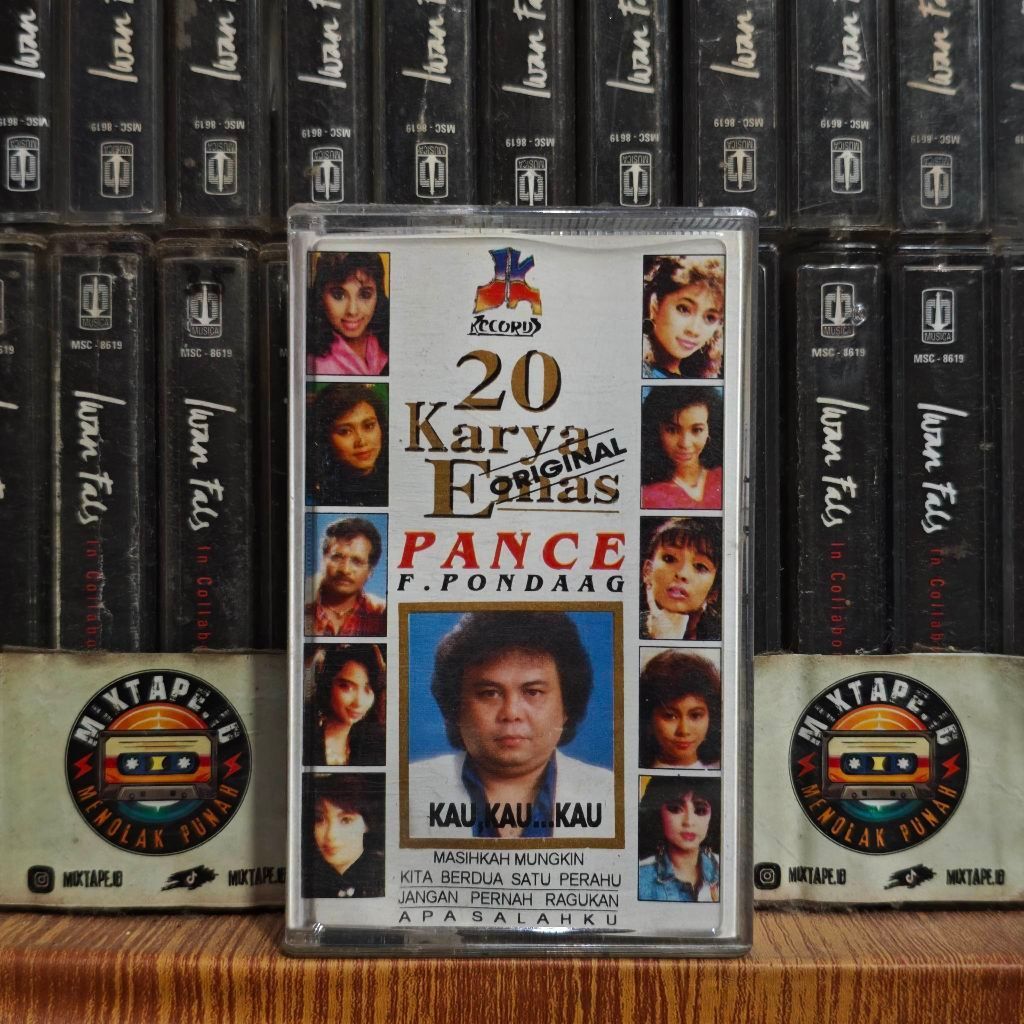 Kaset - 20 Karya Emas Pance F. Pondaag - Radio Tape - Kaset Pita - Radio - Pemutar Kaset - Retro - C