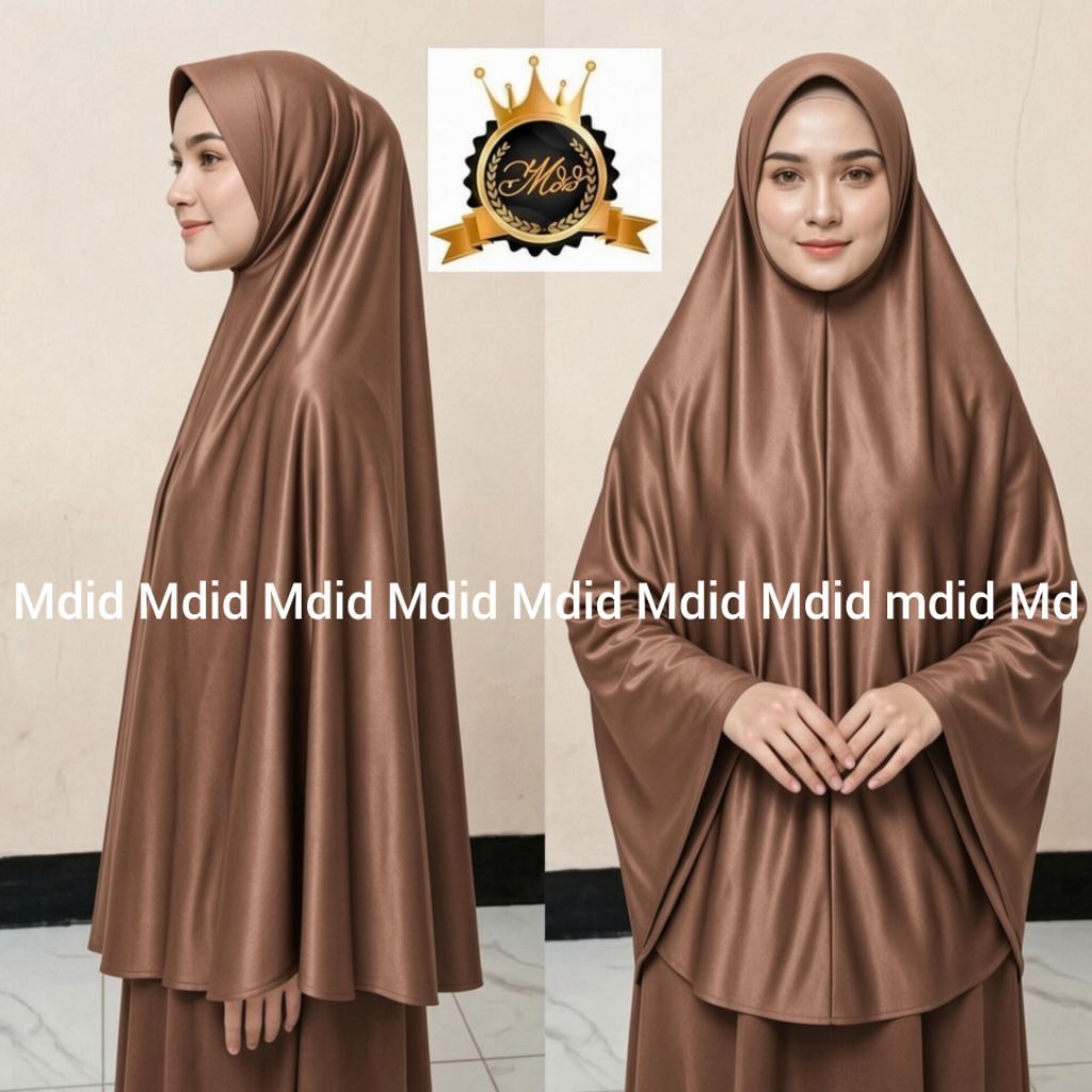 Hijab khimar jumbo polos xl rizqiana mdid