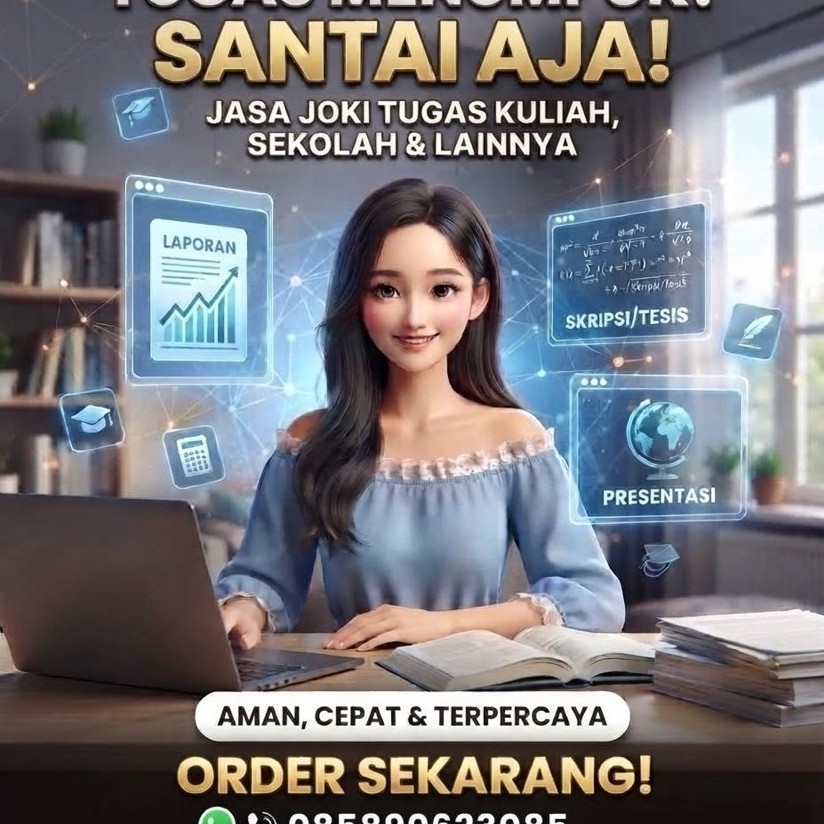 Jasa Joki Tugas Kuliah Sekolah SD,SMP,SMA,dll Bisa Request