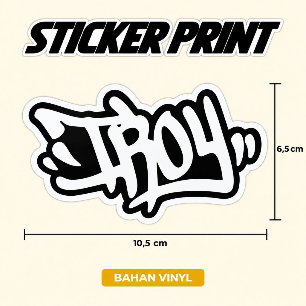 STICKER TROY / TROY / STIKER KEREN / STIKER TROY