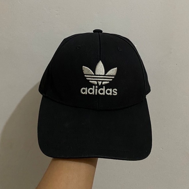 Topi Adidas Trefoil Black Original