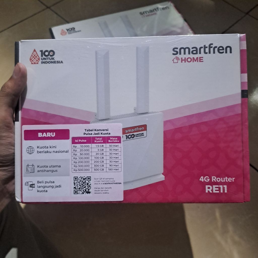 Modem Router 4G Free Kuota 400GB ZTE RE11 Smartfren Home ROSA kioskm46