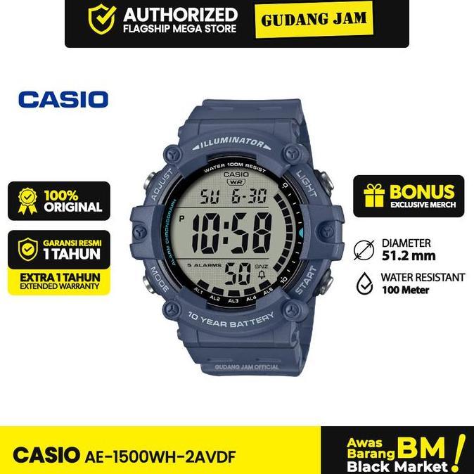 Casio General AE-1500WH-2AVDF AE-1500WH AE-1500 AE1500WH AE1500