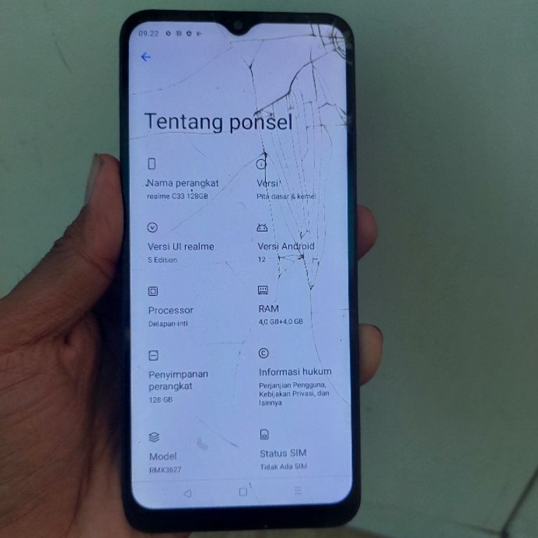Mesin realme c33 4/128 normal siap pakai no pola