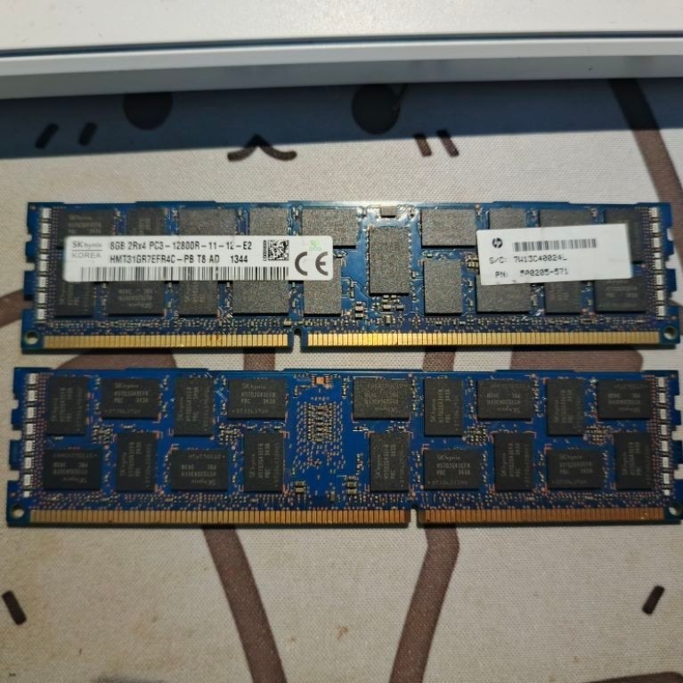 RAM SERVER SK HYNIX 8GB 2Rx4 PC3-12800R-11-12-E2 (BEKAS)