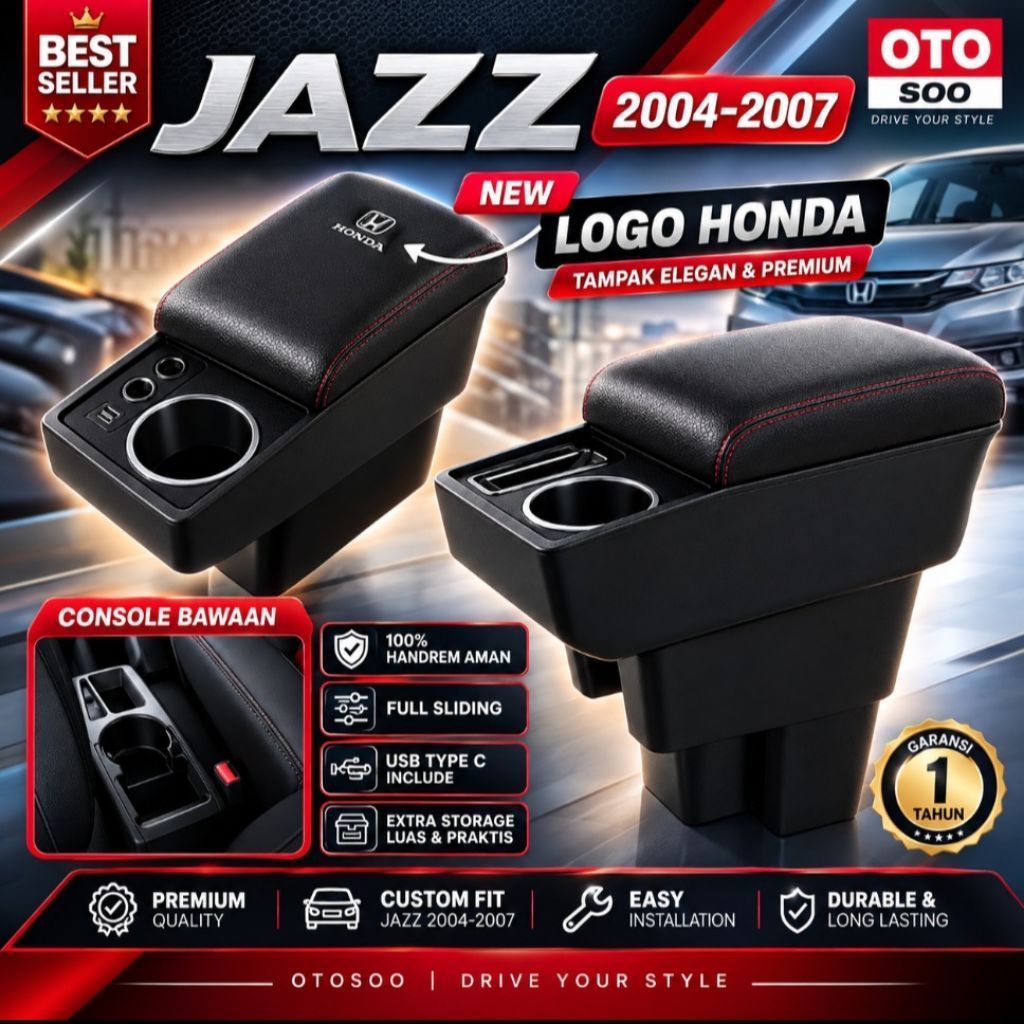 armrest jazz 2004-2007 -JAZZ gd3- console box jazz 2004-2007 -armrest box jazz 2004-2007