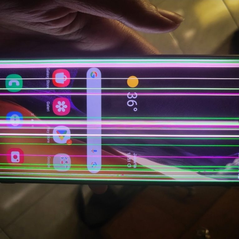 samsung note 20 ultra sein minus garis