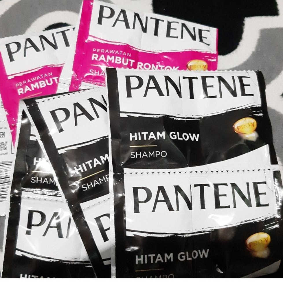Shampo Sachet Pantene 1 Renceng 24 Pcs - Anti Ketombe, Rambut Hitam & Panjang, Lembut & Halus