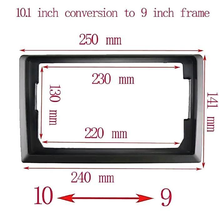 SALE Frame Universal Adapter Android 10 inch to Frame Universal Panel Android 10 inch to 9 inch