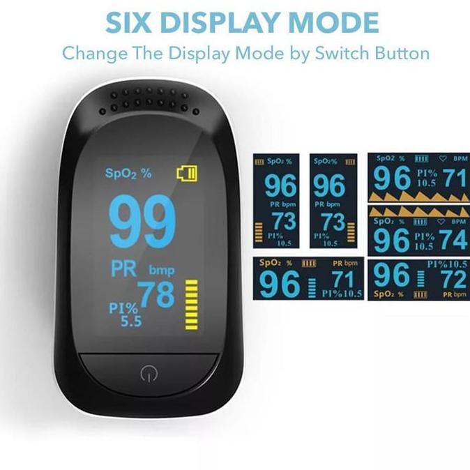 KROSAKAPAIHAN99 - MIXIO A2 FINGERTIP PULSE OXIMETER SP02 SATURATION MONITOR HD OLED