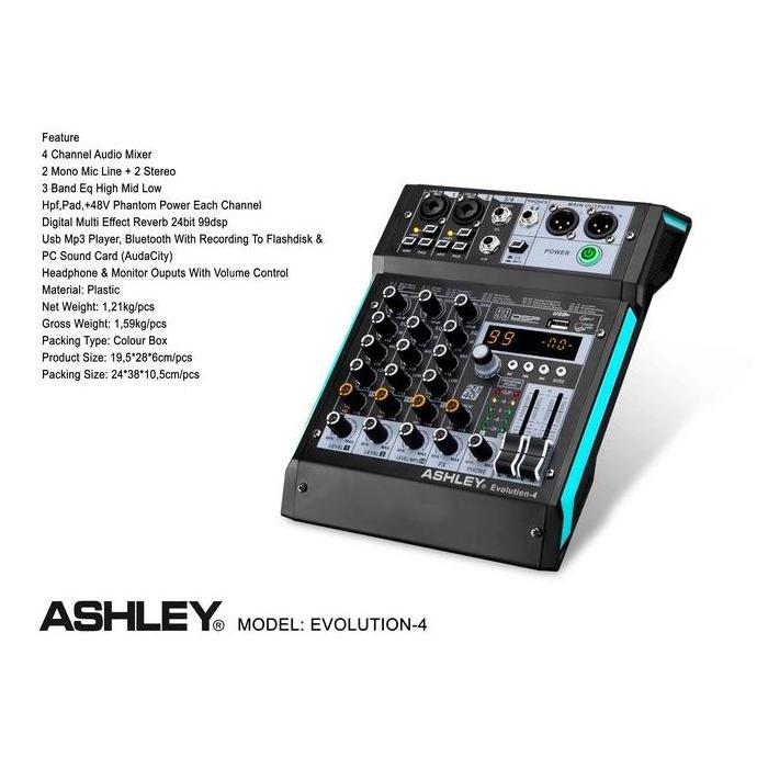 Musica- Mixer Audio Ashley Evolution4 Evolution 4