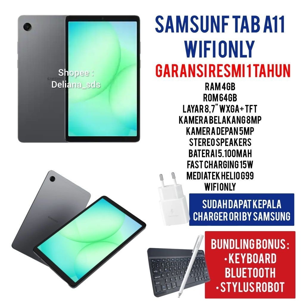 Samsung Tab A11 Wifi Only 4/64 Garansi Resmi 1 Tahun Samsung Tab A11 4/64 Wifi Only Tab Samsung A11 