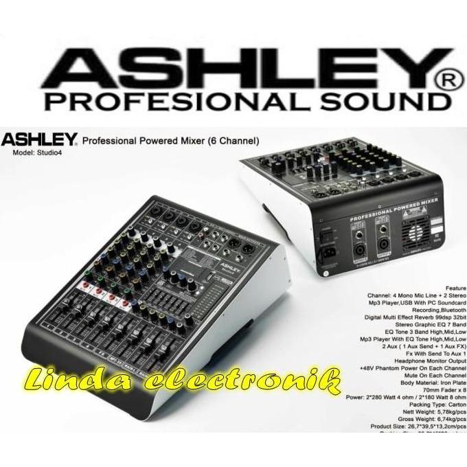 Musica- Power Mixer Ashley Studio4 Studio 4