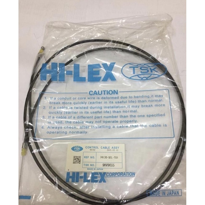 Kabel Tarikan Kap Mesin Honda Accord Prestige 1986 1987 1988 1989