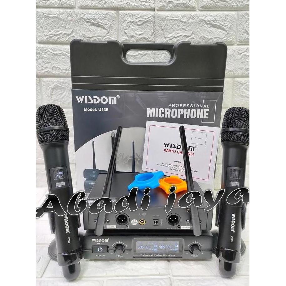 Musica- Mic Wireless Wisdom U 135 2 Mic Pegang Mic Wisdom U135
