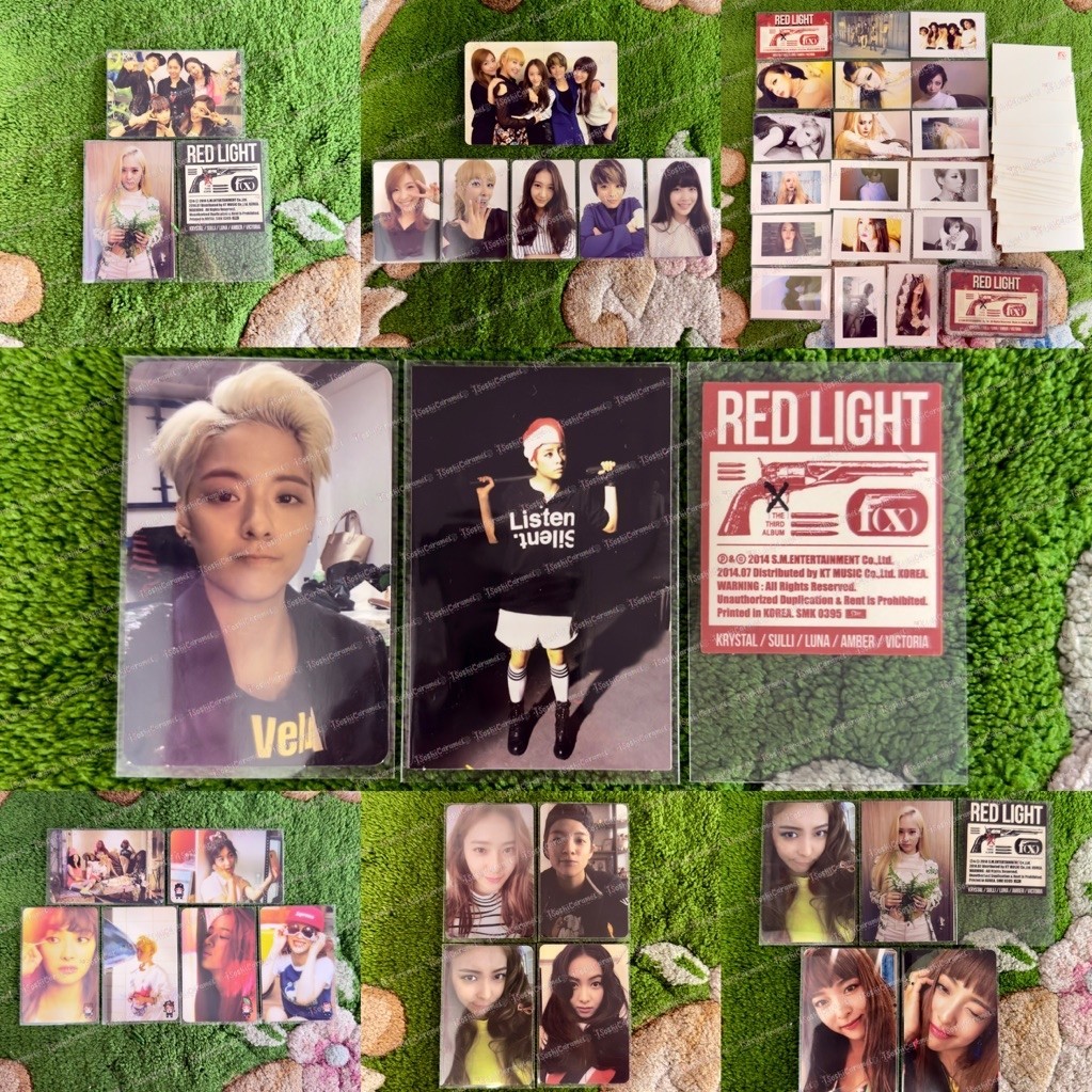 [ TIDAK DIJUAL SATUAN | BACA DESC ] PC PHOTOCARD F(X) FX PINK TAPE RED LIGHT LUNA FREE SOMEBODY 4WAL