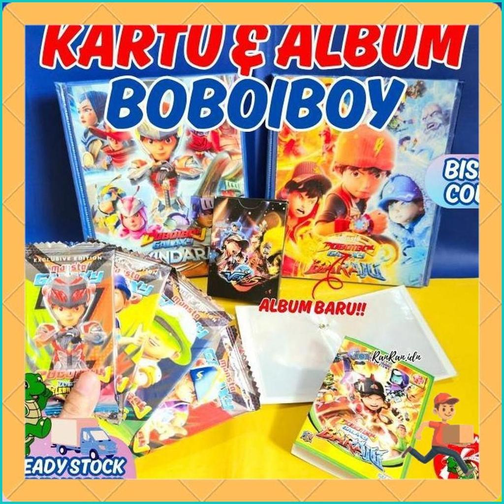 Kartu Mainan Anak Trading Card Boboiboy / Kartu Boboiboy/ Boboiboy Card/ Kartu Sachet/ Album Card Bo