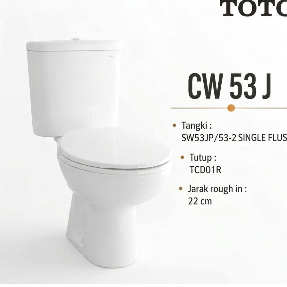 kloset duduk toto cw53j / paket closet duduk  toto cw53j