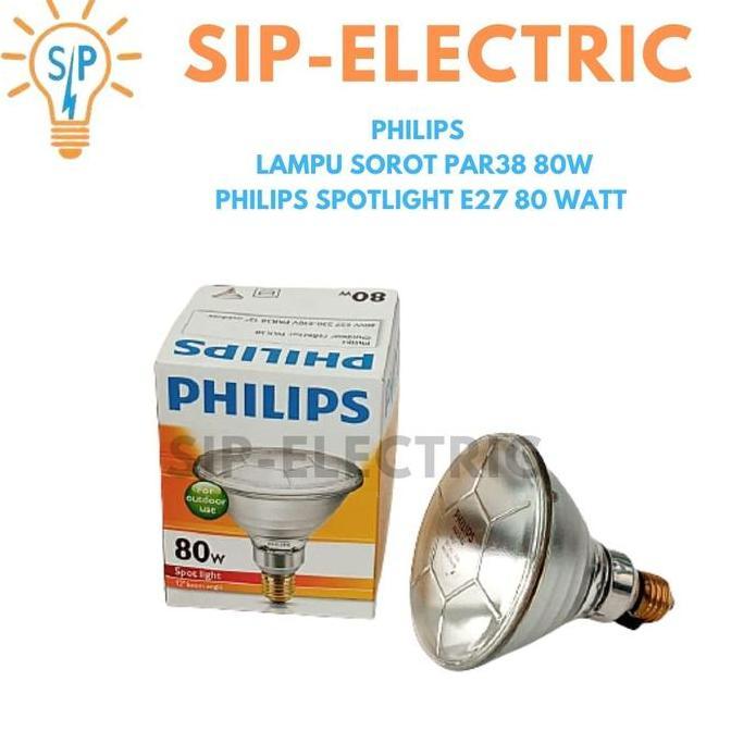 PHILIPS LAMPU SOROT PAR38 80W / PHILIPS SPOTLIGHT E27 80 WATT