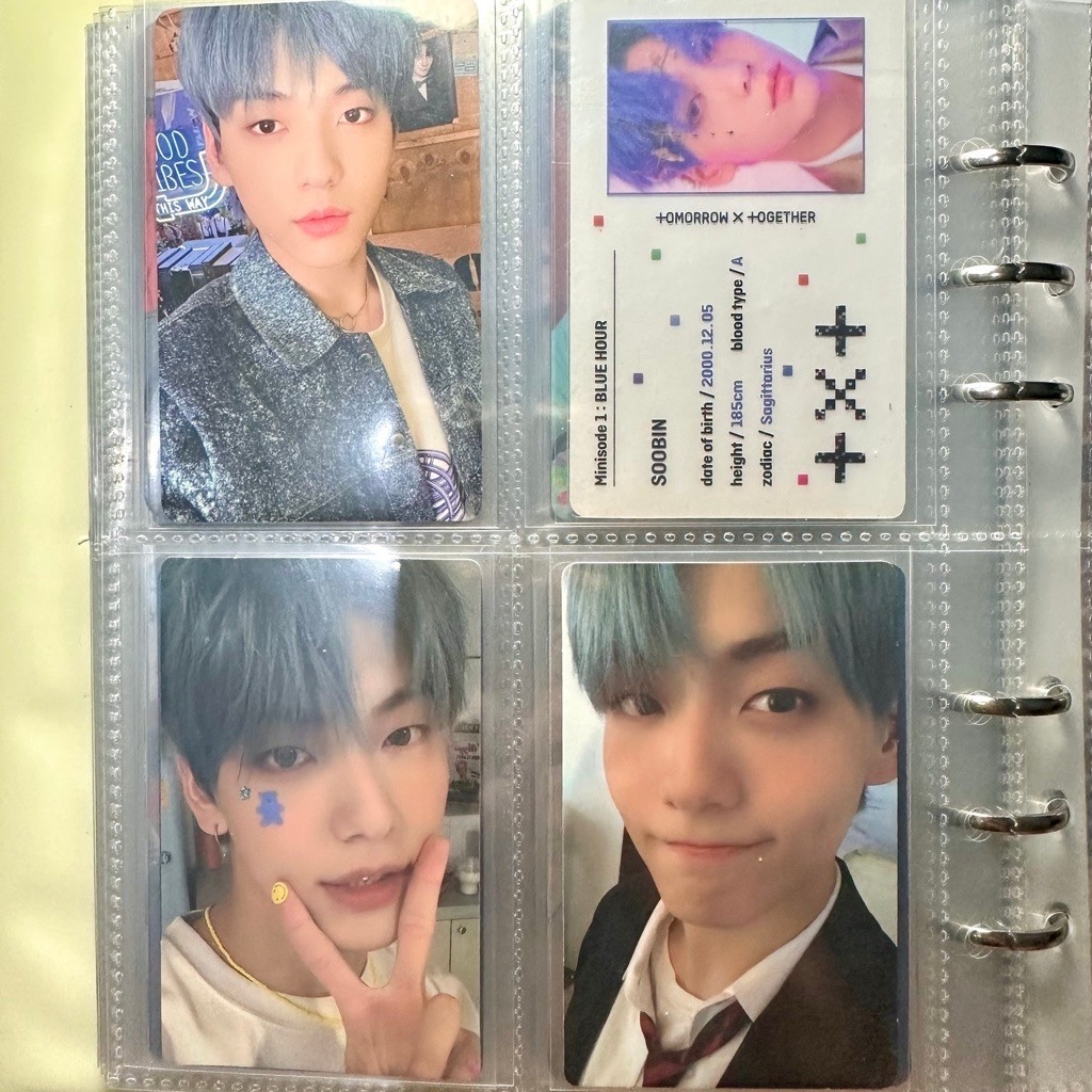 [Ready] Official Photocard Blue Hour R VR AR SOOBIN TXT dengan Bonus Photobook dan CD Album Blue Hou