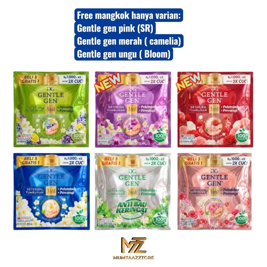 MumtaazzTore GentleGen Gentle Gen GG Detergen Cair Tumbuhan Ktrk Sbncr