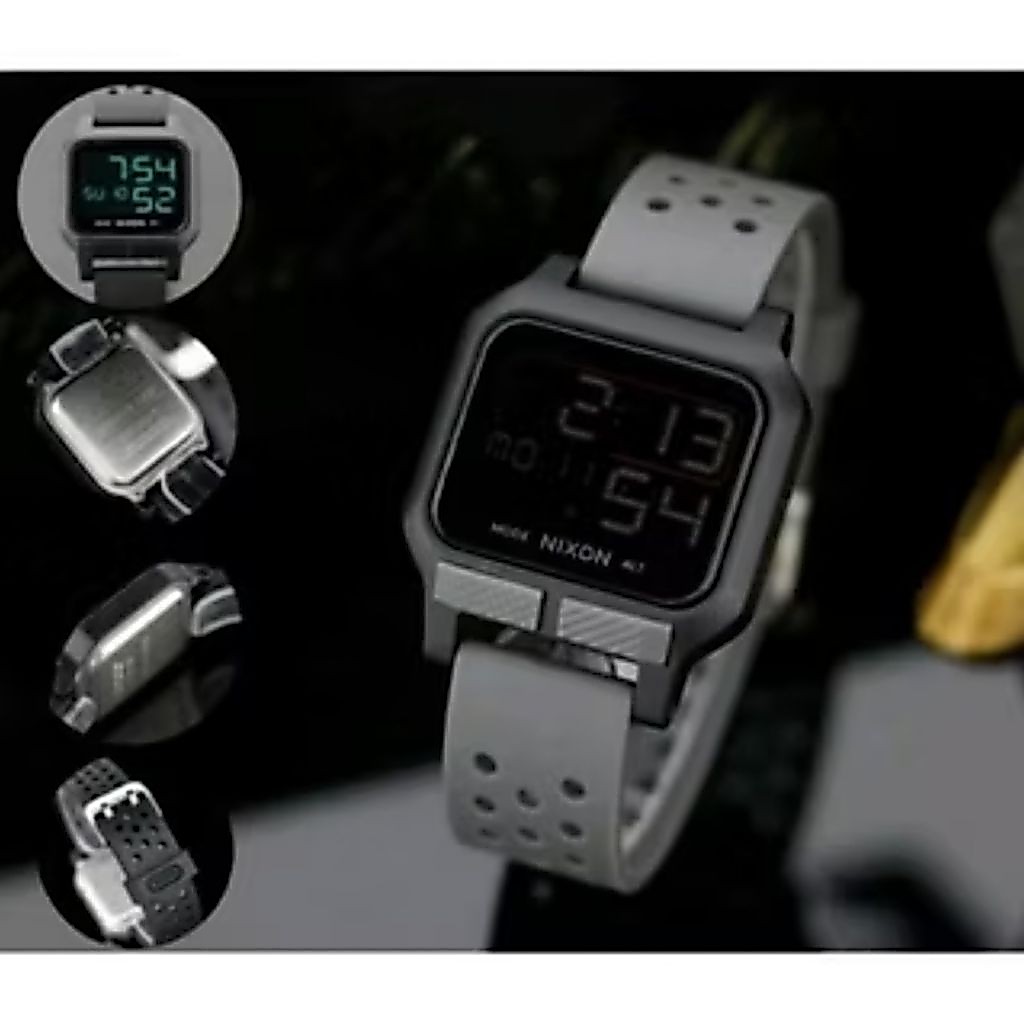 Jam Tangan Keren NIXON DIGITAL Rubber Anti Air