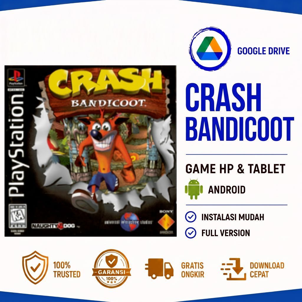 Crash Bandicoot – Game PS1 buat HP & TABLET Android | Main via Emulator