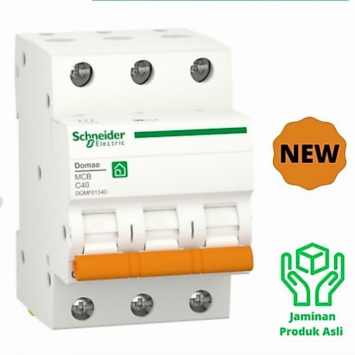 Mcb Schneider 3 Phase 40 Ampere / Mcb 3P 40A Schneider / Mcb 3 P 40 A